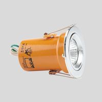 DaxLite Fire Rated 240V GU10 Downlighter With Easy Twistlock Chrome