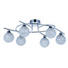 Osterley 6 Arm Chrome Ceiling Pendant