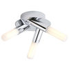 TP24 Low Energy IP44 Rated Tripoli 3 Arm Ceiling Light in Chrome Finish