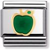 Enamel Green Apple Nomination Charm