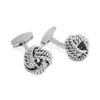 Knot Rhodium Tateossion Cufflinks
