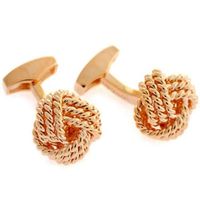 Knot Rose Gold Tateossion Cufflinks