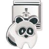 Panda Enamel Silver Nomination Charm
