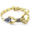 Yellow Dash Pulley Immingham ANCHOR + CREW Rope Bracelet