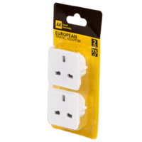 AA Euro Travel Plug Adapter - 2 Pack