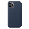 Apple Official iPhone 11 Pro Leather Folio Case- Deep Sea Blue