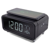 Athena Alarm Clock with Wireless Charging Pad & Night Light - Black