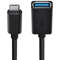 Belkin 1.5A USB 3.1 Type-C to Type-A Adapter - Black