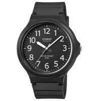 Casio Mens Analogue Watch with Resin Strap - Black (MW240-1BVEF)