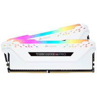 Corsair Vengeance RGB PRO 16GB (2 x 8GB) DDR4 DRAM 3200MHz C16 Memory Kit â White