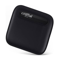 Crucial CT1000X6SSD9 1TB X6 Portable SSD,  Up to 800 MB/s,  USB 3.2,  USB-C