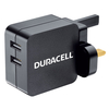 Duracell 4.8A Dual USB Mains Charger - Black