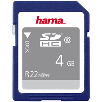 Hama 4GB High-Speed SD Card (SDHC) - 22MB/s