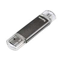 Hama 64GB Laeta Twin USB Flash Drive - 10MB/s