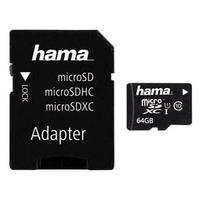 Hama 64GB Micro SD Card (SDXC) + Adapter - 10MB/s