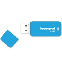 Integral 128GB Neon USB Flash Drive - 12MB/s - Blue