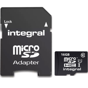 Integral 16GB UltimaPRO Micro SD Card (SDHC) + Adapter - 40MB/s