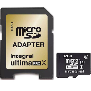 Integral 32GB UltimaPRO X Micro SD Card (SDHC) UHS-I U3 - 95MB/s