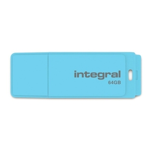 Integral 64GB Pastel USB 3.0 Flash Drive - 80MB/s - Blue