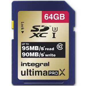 Integral 64GB Ultima PRO X SD Card (SDXC) UHS-I U3 - 95MB/s