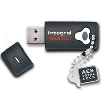 Integral 8GB Crypto FIPS 197 256-bit Hardware Encrypted USB 3.0 Flash Drive