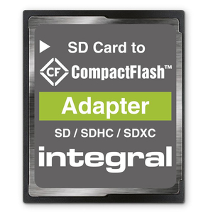 Integral SD Card to Type II Compact Flash Card Adapter