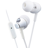 JVC Premium Sound In Ear Headphones with Remote & Mic - White