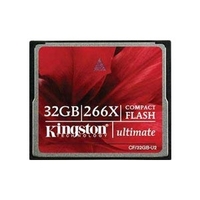 Kingston 32GB 266X Ultimate Compact Flash Card - 45MB/s