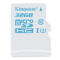 Kingston 32GB Action Camera Micro SD Card (SDHC) UHS-I U3 - 90MB/s