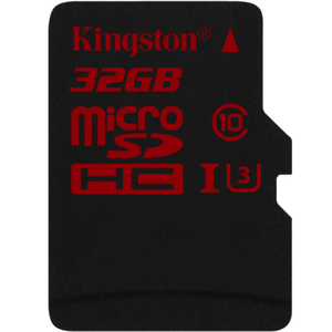 Kingston 32GB Micro SD Card (SDHC) UHS-I U3 - 90MB/s