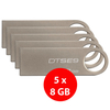 Kingston 8GB DataTraveler SE9H Metal USB Flash Drive - 5 Pack