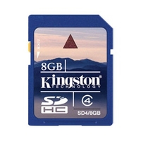 Kingston 8GB SD Card (SDHC) - 4MB/s