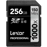 Lexar 256GB Professional SD Card (SDXC) UHS-I U3 - 150MB/s