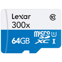 Lexar 64GB High-Performance Micro SD Card (SDXC) - 45MB/s