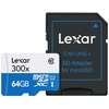 Lexar 64GB High-Performance Micro SD Card (SDXC) + Adapter - 45MB/s