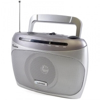 Lloytron Benidorm 2 Band AC/DC Portable Radio - Silver
