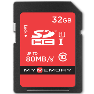 MyMemory 32GB SD Card (SDHC)- UHS-I U1- 80MB/s