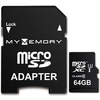 MyMemory 64GB PRO Micro SD Card (SDXC) UHS-I U3 + Adapter - 95MB/s