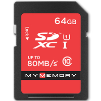 MyMemory 64GB SD Card (SDXC)- UHS-I U1 - 80MB/s