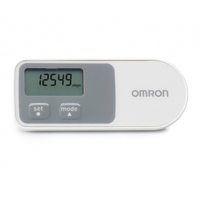 Omron 3D Walking Style Pedometer with Accelerometer Sensor - White