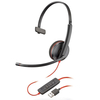 Plantronics Blackwire C3210 PC Headset Mono Mic USB Corded - Black