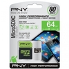 PNY 64GB High Performance Micro SDXC Card for Android Smartphones and Tablets - 80MB/s