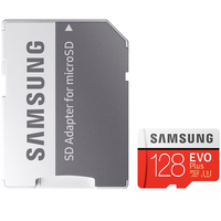 Samsung 128GB Evo Plus Micro SD Card (SDXC) UHS-I U3 + Adapter - 100MB/s