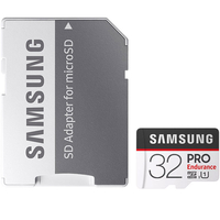 Samsung 32GB PRO Endurance Micro SD Card (SDHC) + SD Adapter - 100MB/s