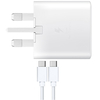Samsung Galaxy 25W 3A USB-C Fast Charging Adaptor + USB-C to USB-C Cable FFP - White