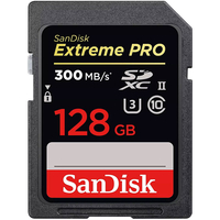 SanDisk 128GB Extreme PRO SD Card (SDXC) UHS-II U3 - 300MB/s