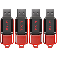 SanDisk 16GB Cruzer Switch USB Flash Drive - 4 Pack