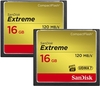 SanDisk 16GB Extreme Compact Flash Card - 120MB/s - 2 Pack