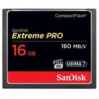 SanDisk 16GB Extreme PRO Compact Flash Card - 160MB/s