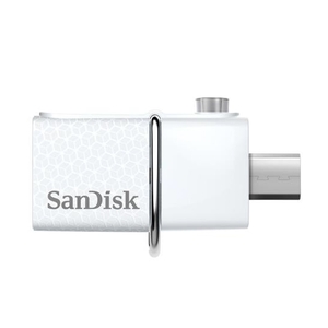 SanDisk 32GB Ultra Dual USB 3.0 Flash Drive - 130MB/s - White